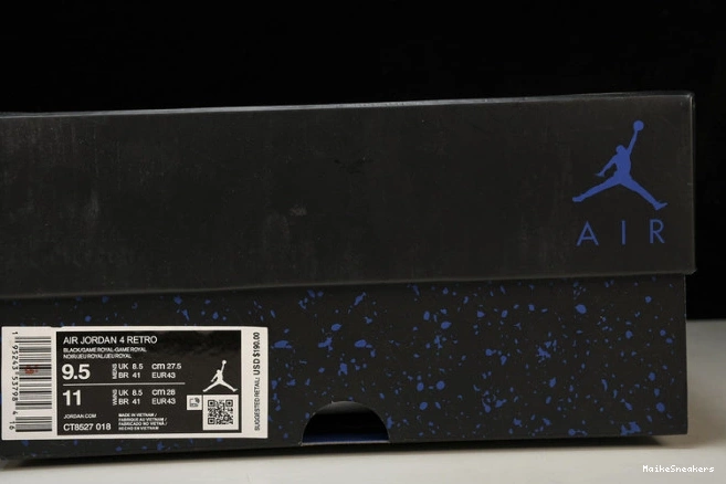 MaikeSneakers Game Retro CT8527-018 Black Jordan Royal 4 0704